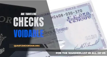 Are Travelers Checks Voidable? Exploring the Legality of These Popular Travel Payment Methods