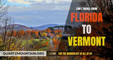 Exploring the Journey: From Florida to Vermont - Can You Travel Between the Two States?