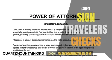 Can a Power of Attorney Sign Traveler's Checks?