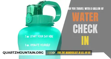 Traveling with a Gallon of Water: Can You Check it in?