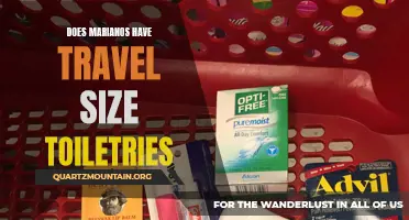 Exploring the Convenience: Are Travel Size Toiletries Available at Marianos?