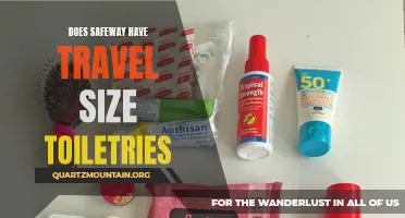 Where Can You Find Travel Size Toiletries at Safeway?
