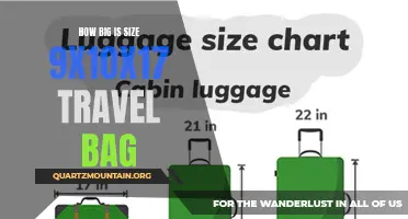 The Dimensions and Capacity of a 9x10x17 Travel Bag: Perfect for On-the-Go Convenience