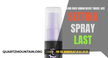 The Longevity of Urban Decay Travel Size Setting Spray: How Long Does It Last?