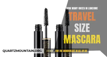 The Measurement of Ounces in Lancome Travel Size Mascara: A Guide for Beauty Enthusiasts