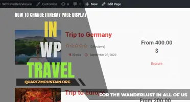 Customize the Itinerary Page Display in WP Travel with Ease