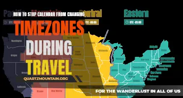 Preventing Calendar Timezone Changes: A Guide for Travelers