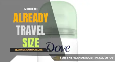 The Truth About the Travel Size of Deodorants Revealed