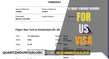 Why is a Travel Itinerary Required for a US Visa Application?
