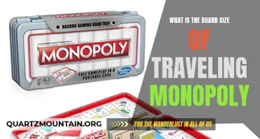 Exploring the Board Size of the Traveling Monopoly Game