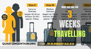 The Perfect Bag Size for a 3-Week Travel Adventure