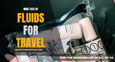 Choosing the Right Size of Fluids for Travel: A Complete Guide