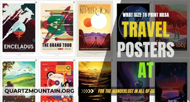 Choosing the Perfect Size for Printing NASA Travel Posters