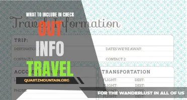 Essential Information to Include in Travel Check Out Details