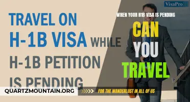 Can You Travel While Your H1B Visa is Pending? Find Out Here