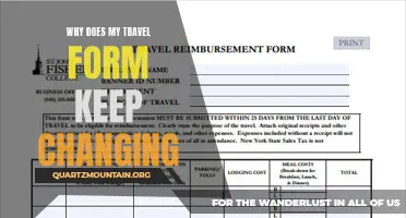 Understanding the Reasons Behind the Constant Changes in Travel Forms