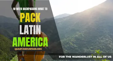 What to pack for a 10-week backpacking trip in Latin America