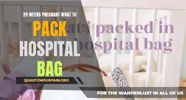 What to Pack in Your Hospital Bag at 29 Weeks Pregnant