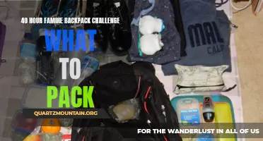 The Ultimate Guide to Packing For the 40 Hour Famine Backpack Challenge