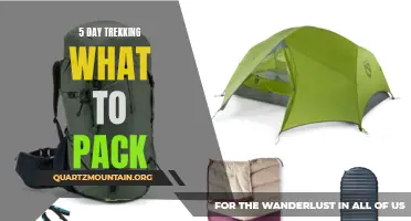 Essential Items to Pack for a 5-Day Trekking Adventure