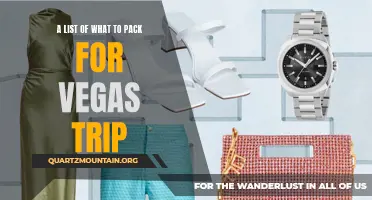 The Ultimate Packing List for Your Epic Vegas Trip