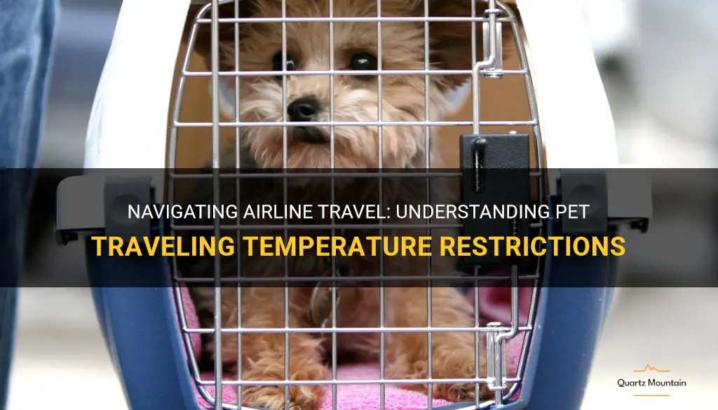 aa pet traveling temperature restrictions