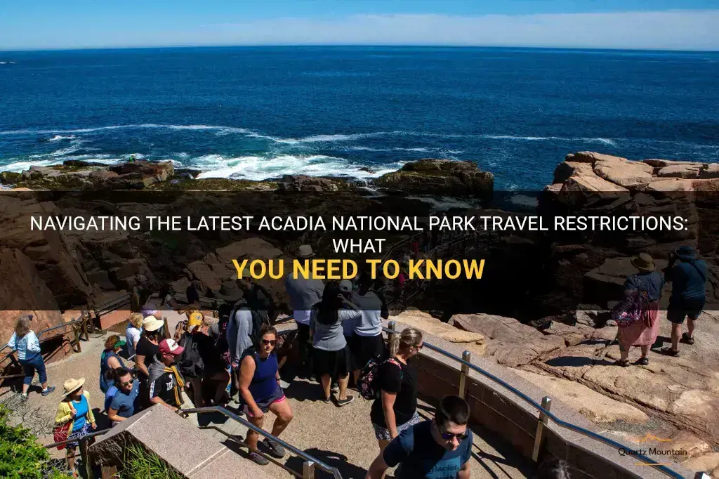 acadia national park travel restrictions