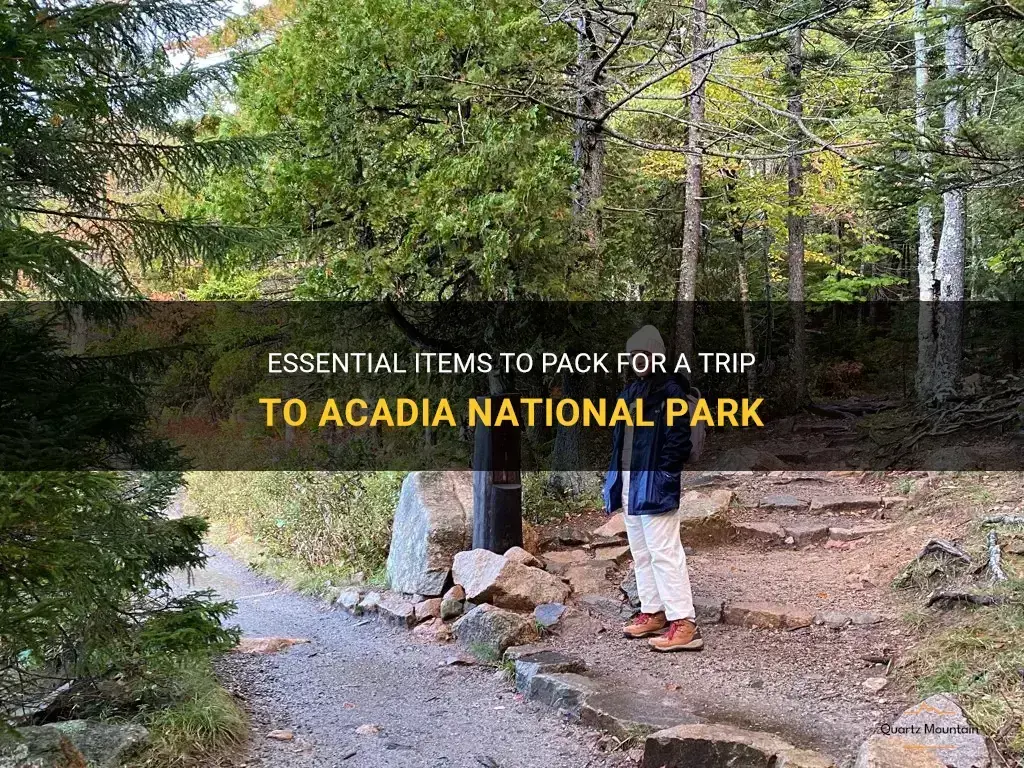 acadia national park what to pack