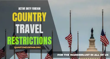 Understanding Active Duty Foreign Country Travel Restrictions: What You Need to Know