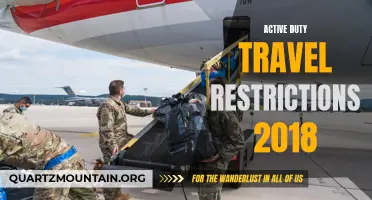 The Latest Updates on Active Duty Travel Restrictions in 2018