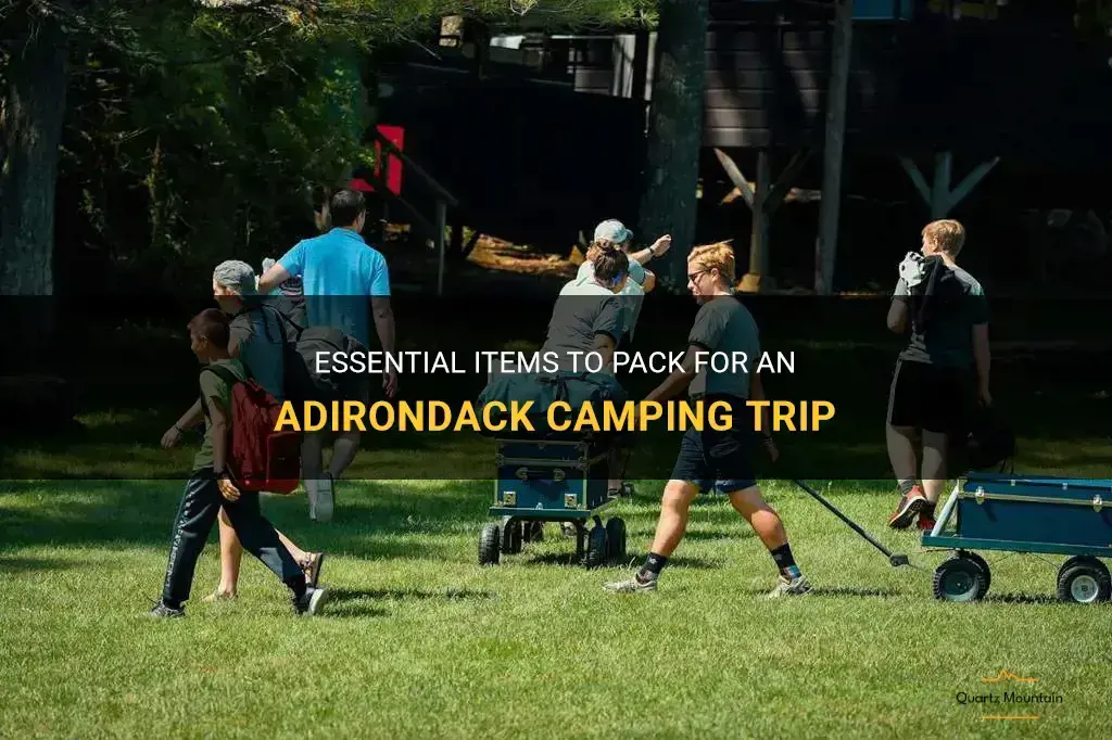 adirondack camp packing what to bring