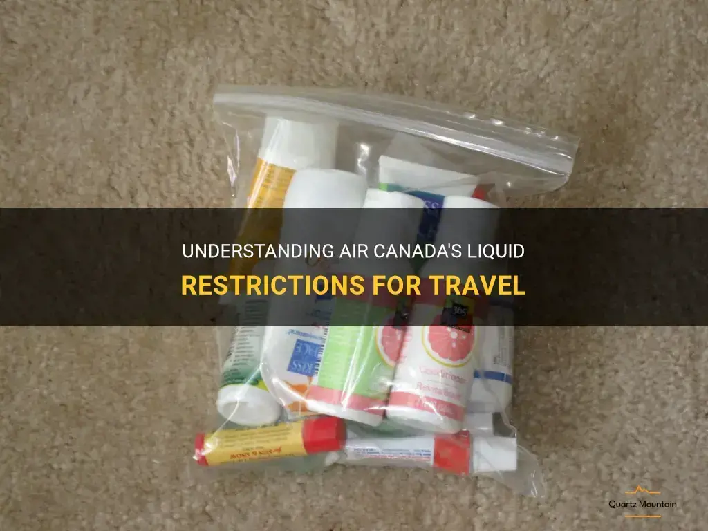 air canada travel liquid restrictions