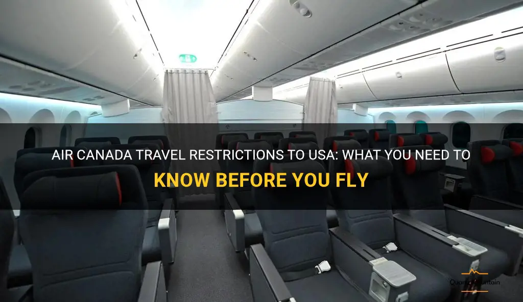 air canada travel restrictions to usa