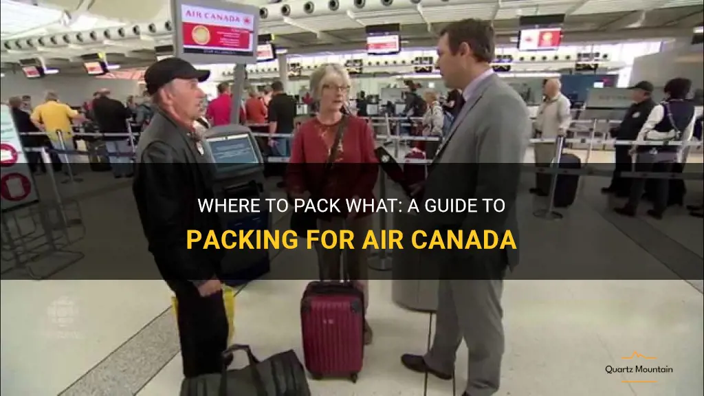 air canada where to pack what