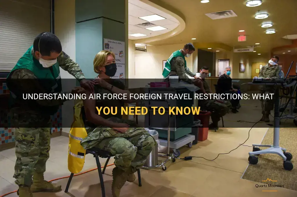 air force foreign travel restrictions