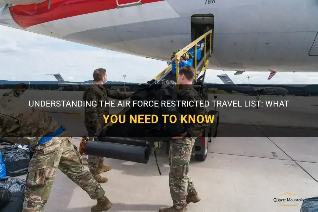 air force restricted travel list