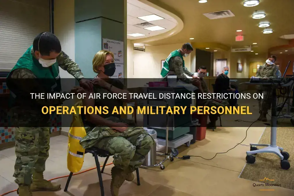 air force travel distance restrictions
