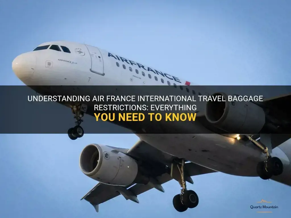 air france international travel baggage restrictions