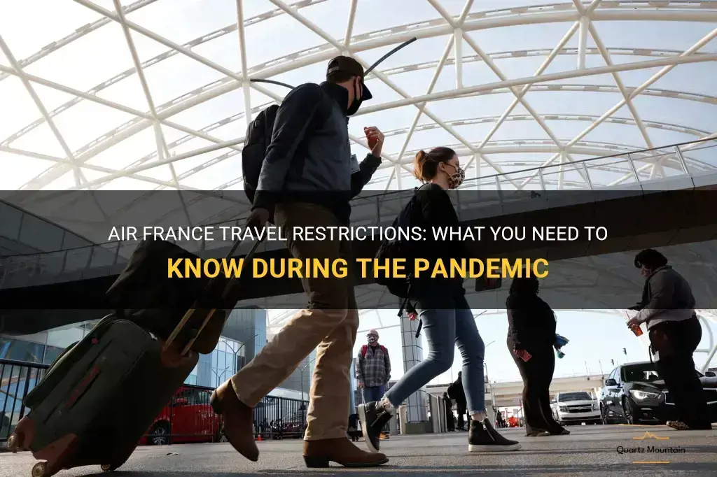 air france travel restrictions