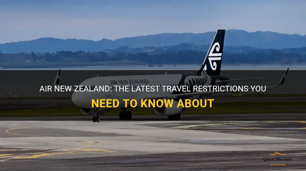 air new zealand travel restrictions