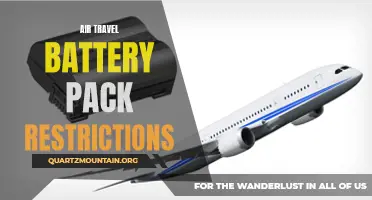 Understanding the Restrictions on Air Travel with Battery Packs