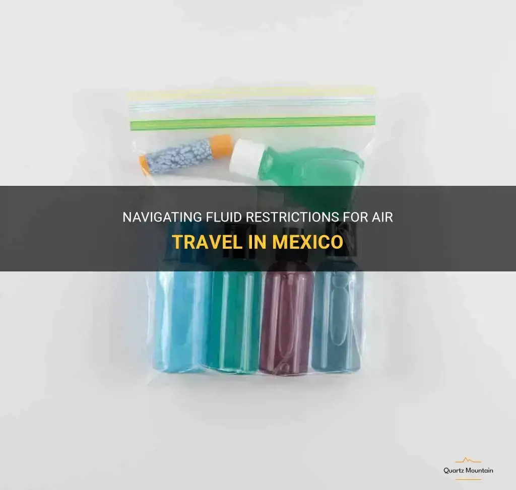 air travel in mexico fluid restrictions