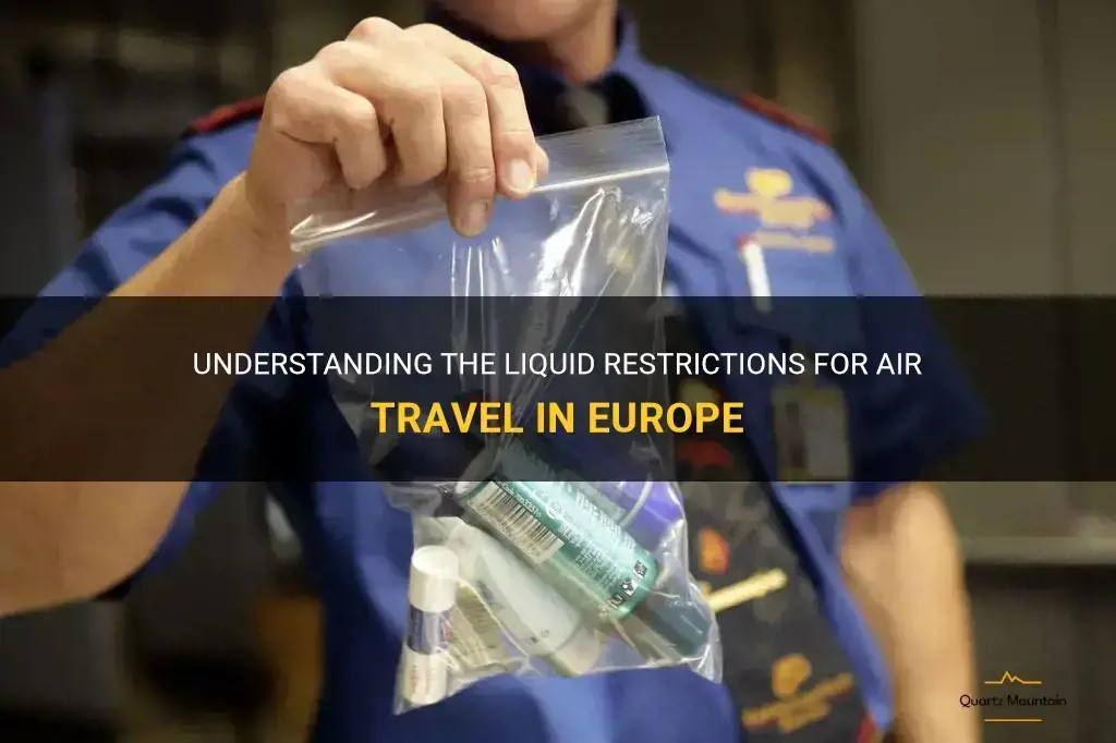 air travel liquid restrictions europe