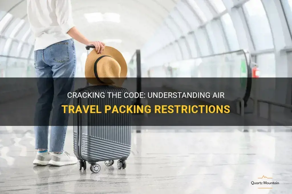 air travel packing restrictions