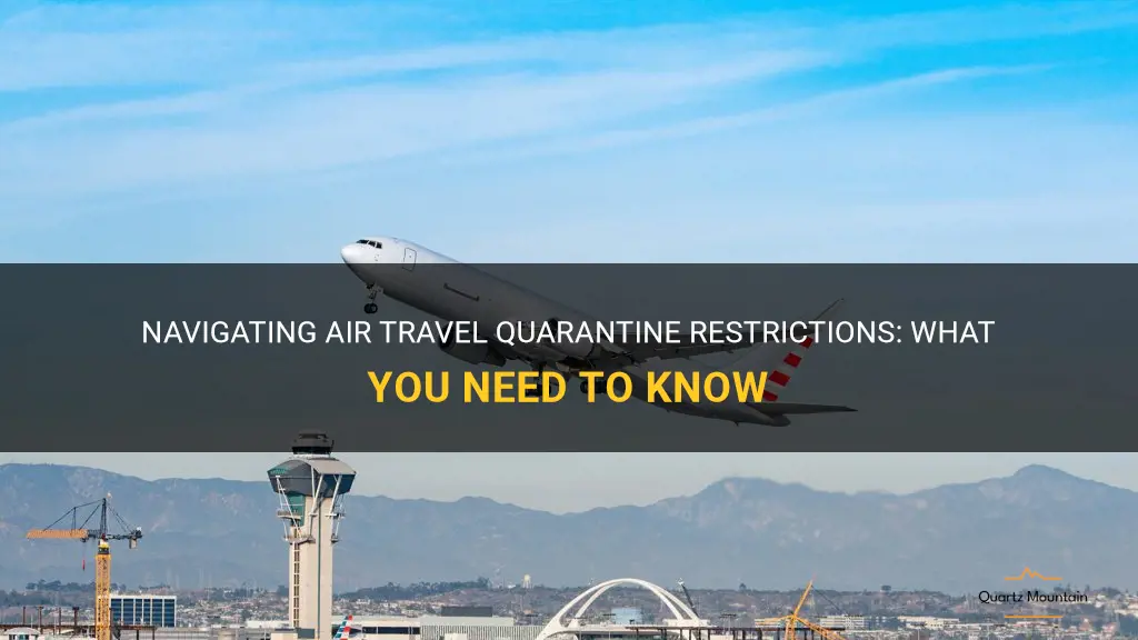 air travel quarantine restrictions