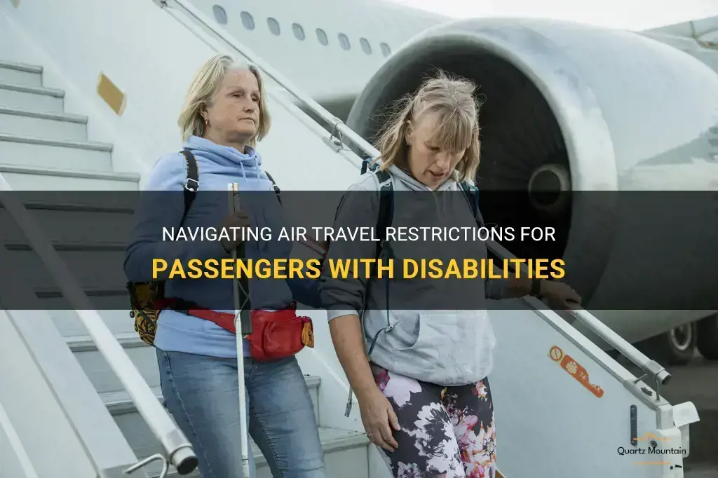 air travel restrictions for those with disablities