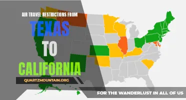 Traveling from Texas to California: Understanding Air Travel Restrictions and Protocols