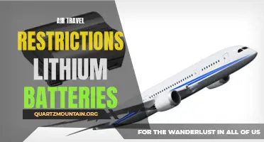 The Impact of Air Travel Restrictions on Lithium Batteries: What You Need to Know