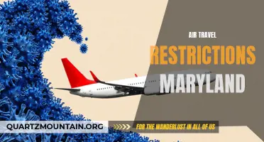 Exploring Air Travel Restrictions in the State of Maryland