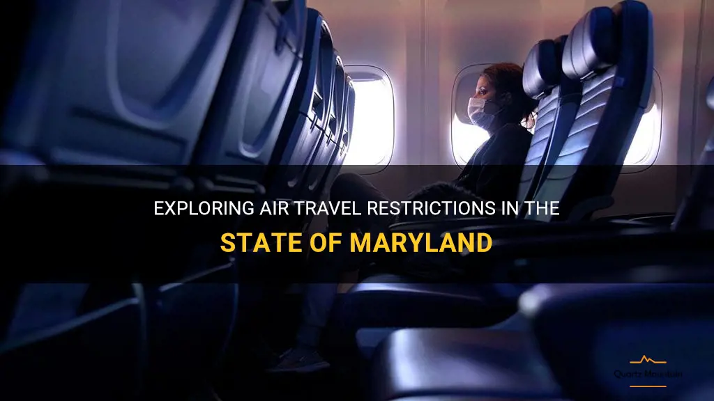 air travel restrictions maryland